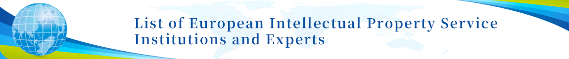 List of European Intellectual Property Service Institutions and Experts